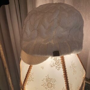 Adidas Cream Cable Knit Beanie